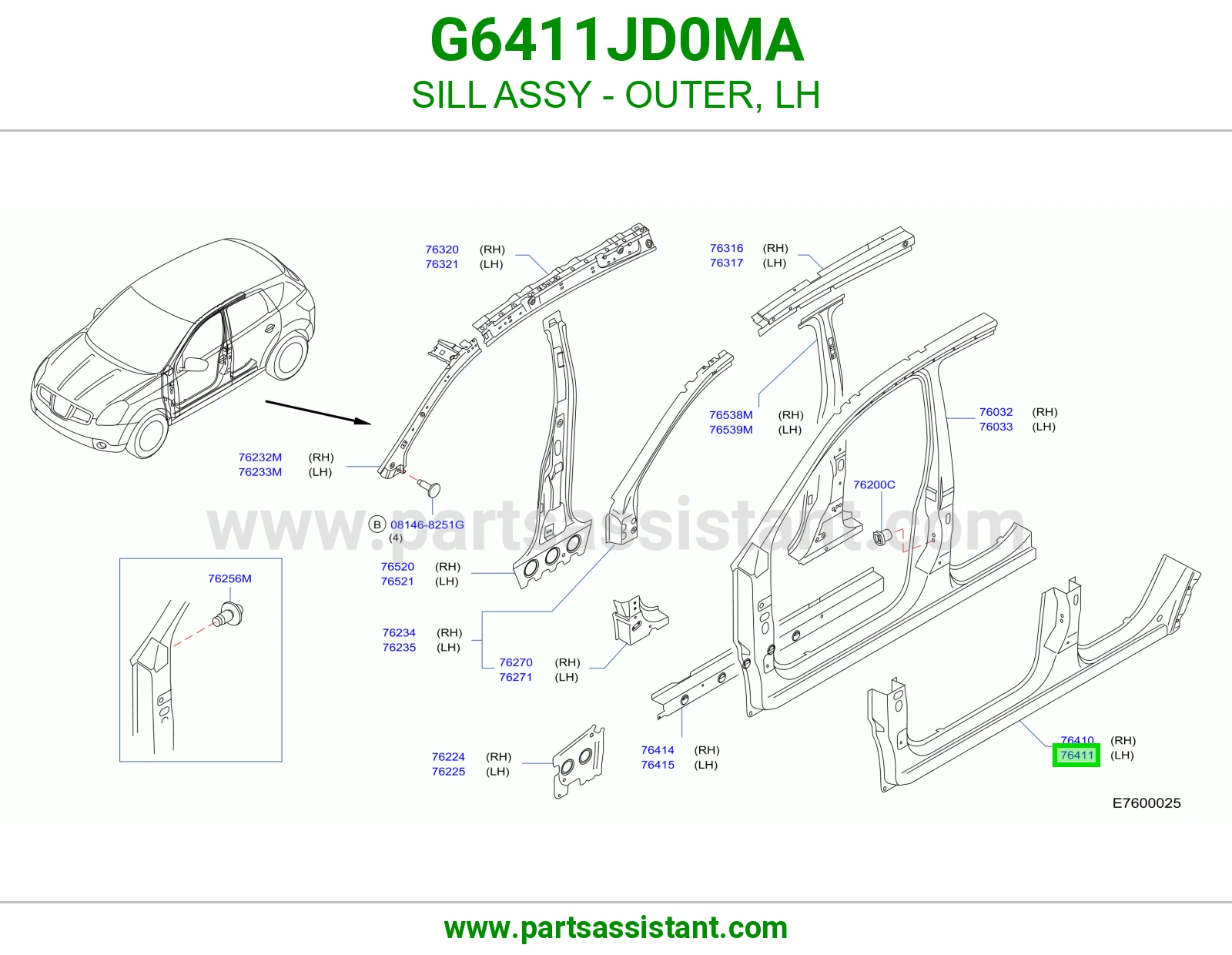 سمكه تحت يسار G6411JD0MA