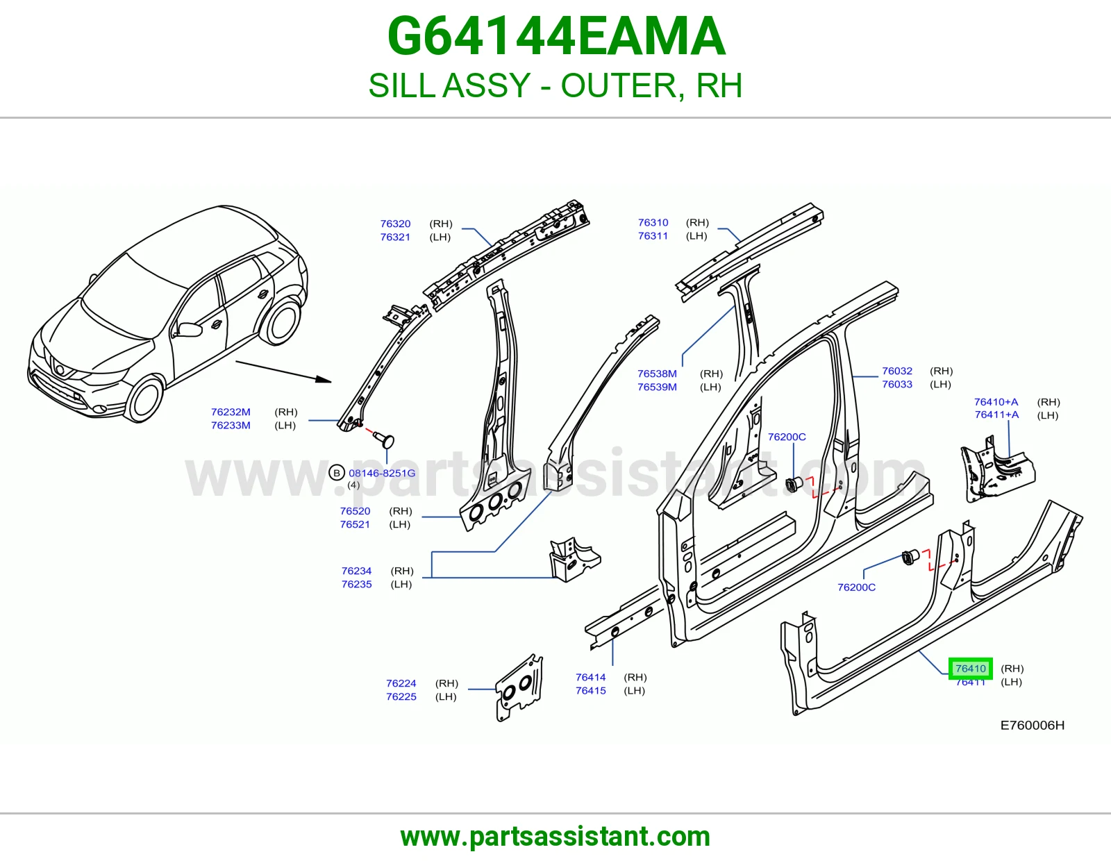سمكه تحت يمين G64144EAMA