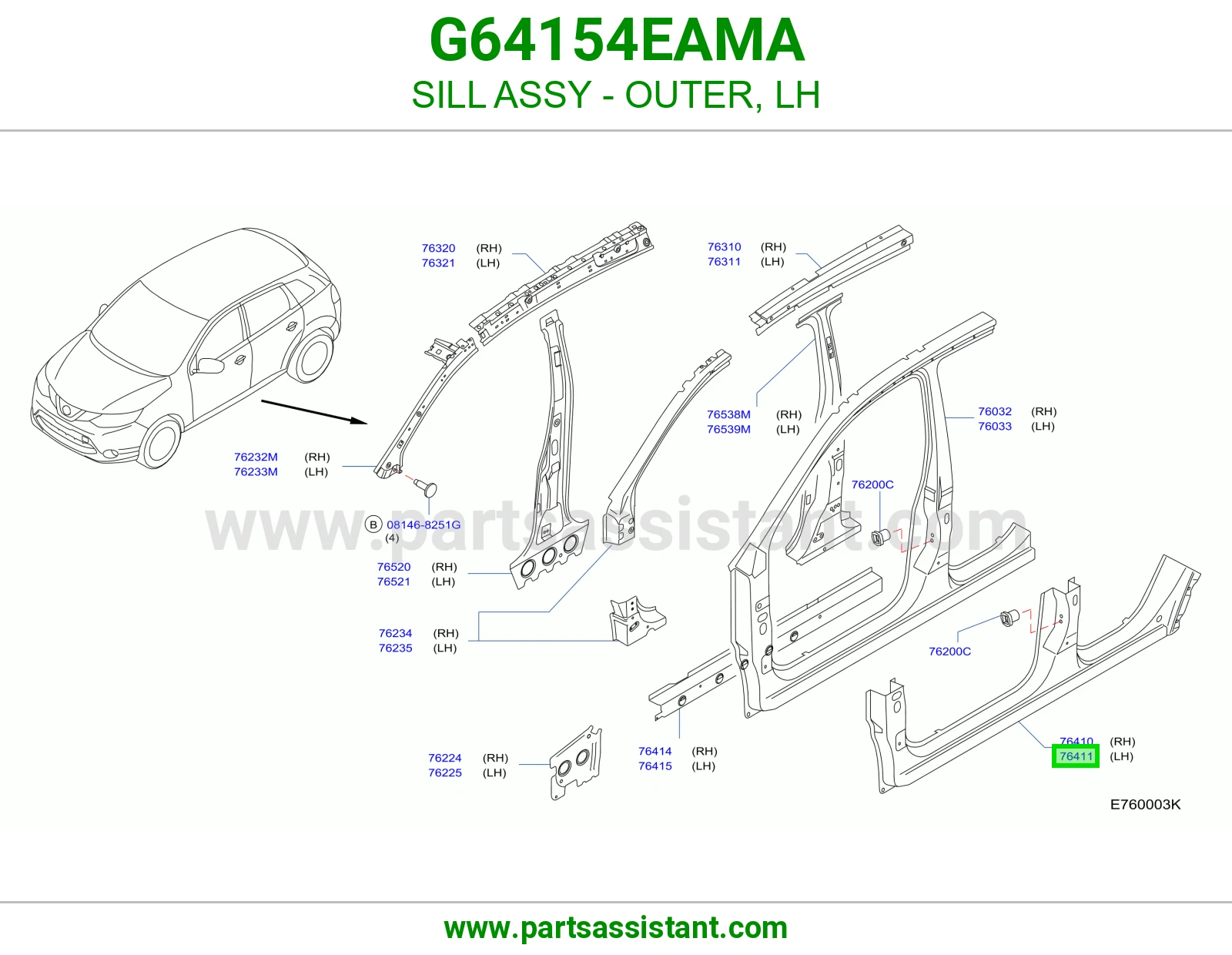 سمكه تحت يسار G64154EAMA