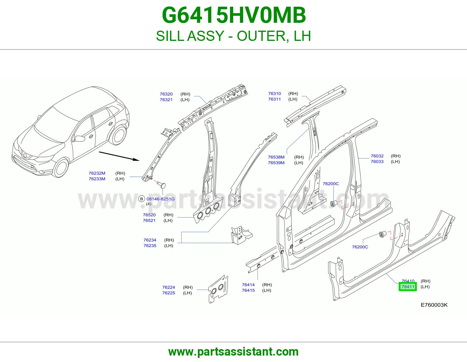 سمكه تحت يسار G6415HV0MB