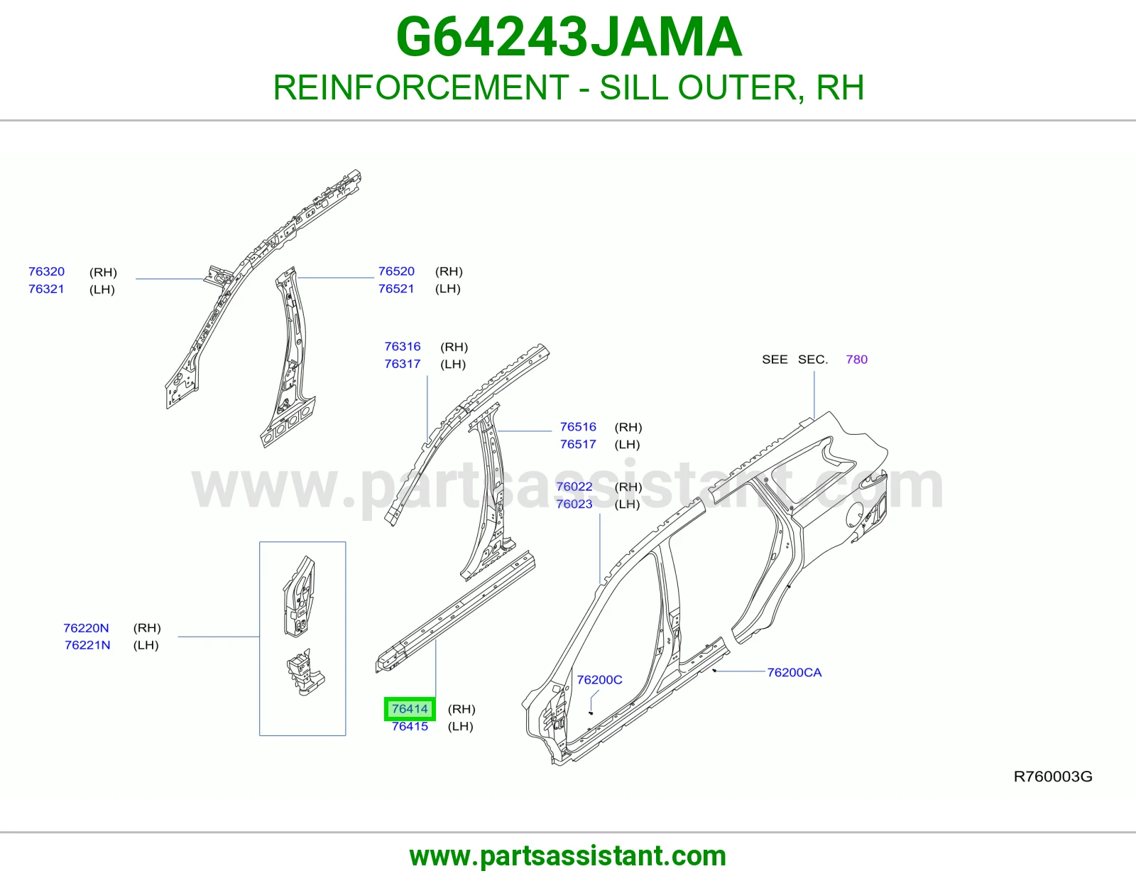 سمكه تحت يمين G64243JAMA