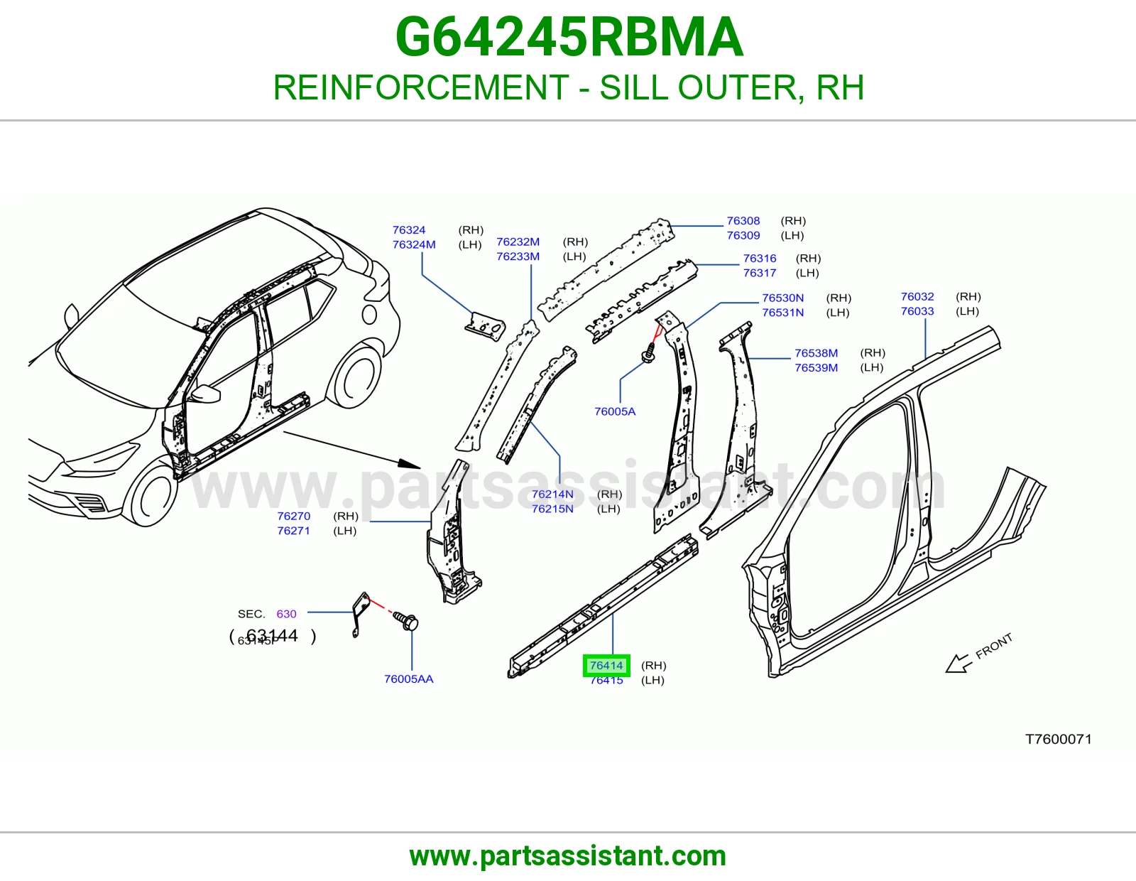 سمكه تحت يمين G64245RBMA