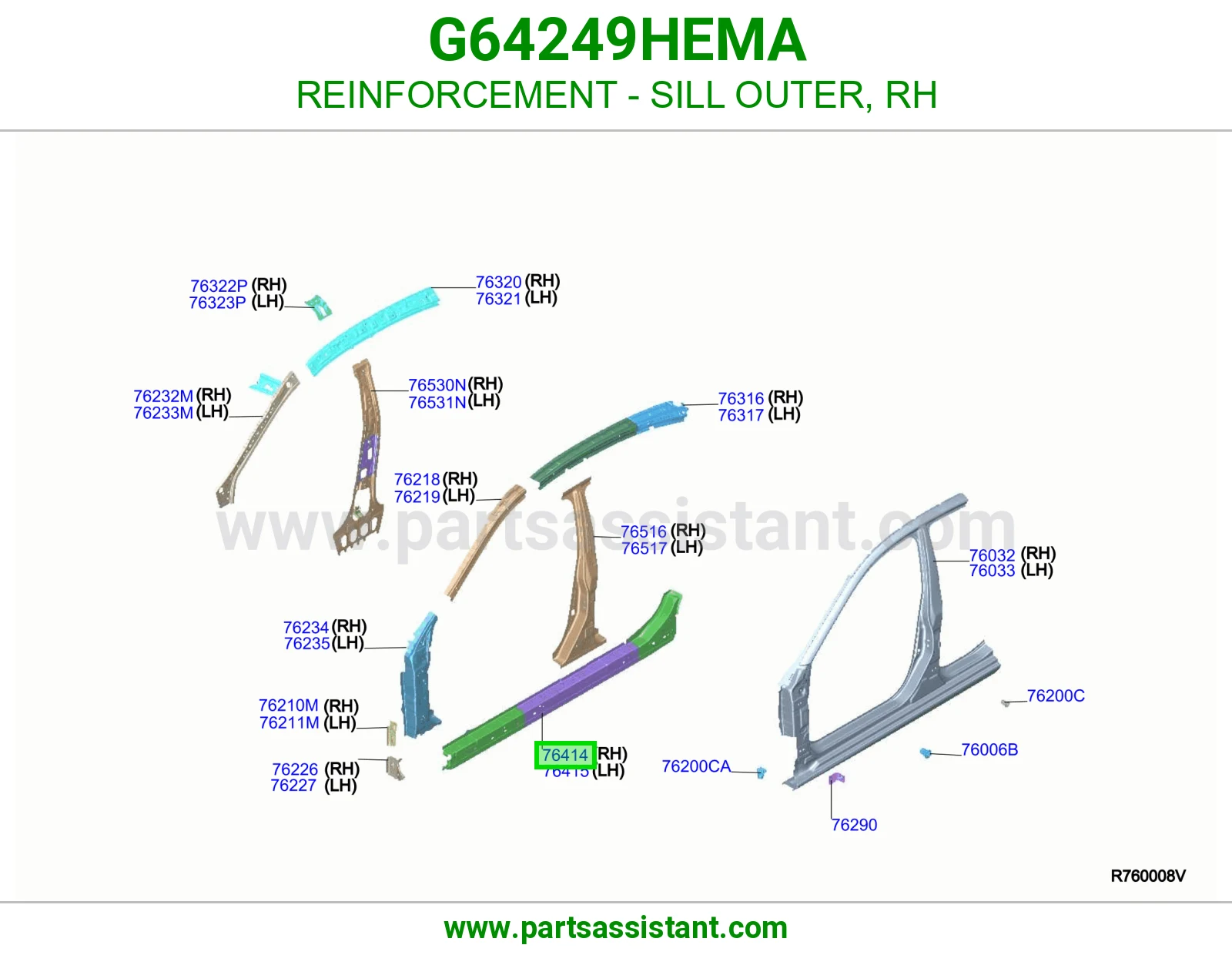 سمكه تحت يمين G64249HEMA