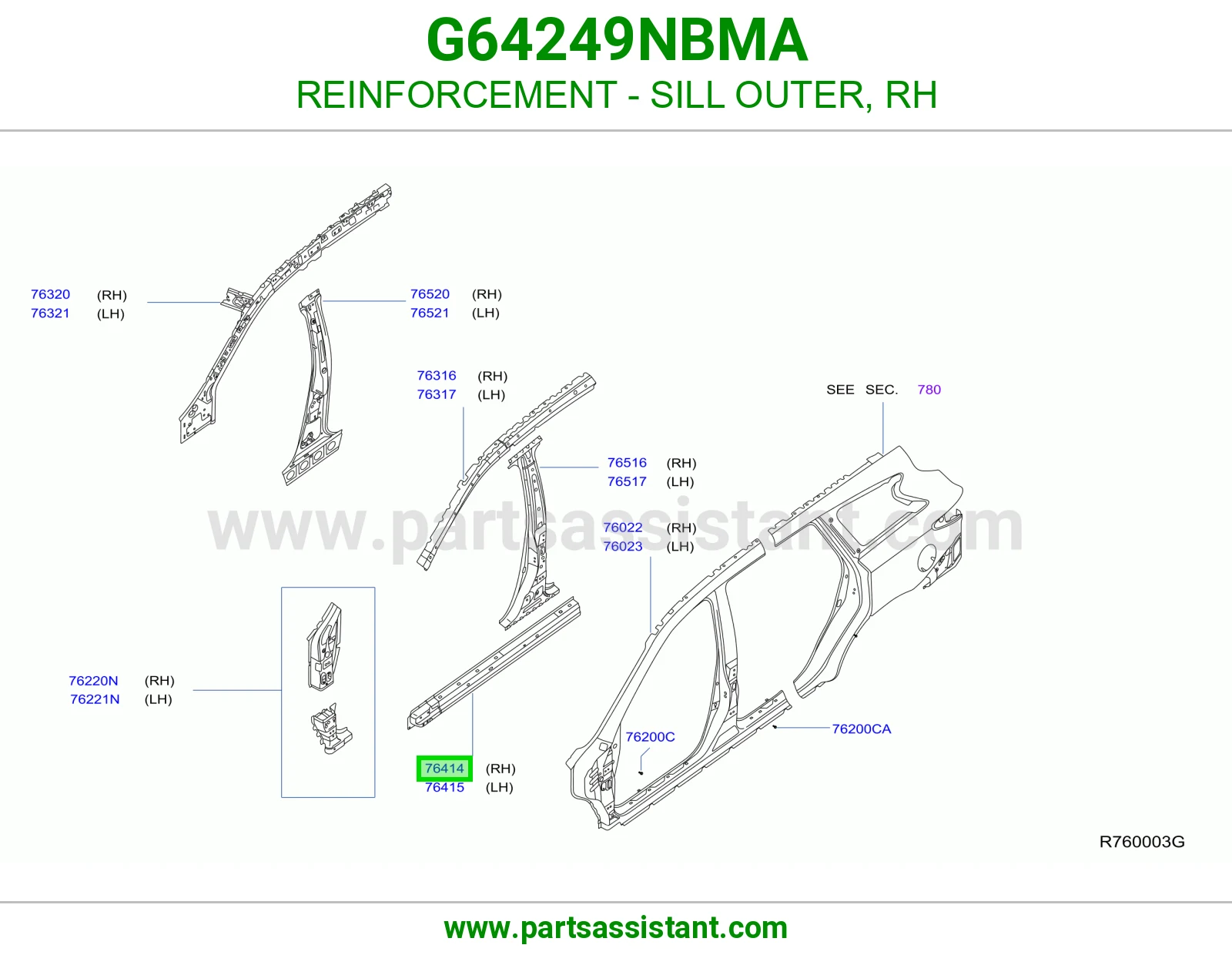 سمكه تحت يمين G64249NBMA