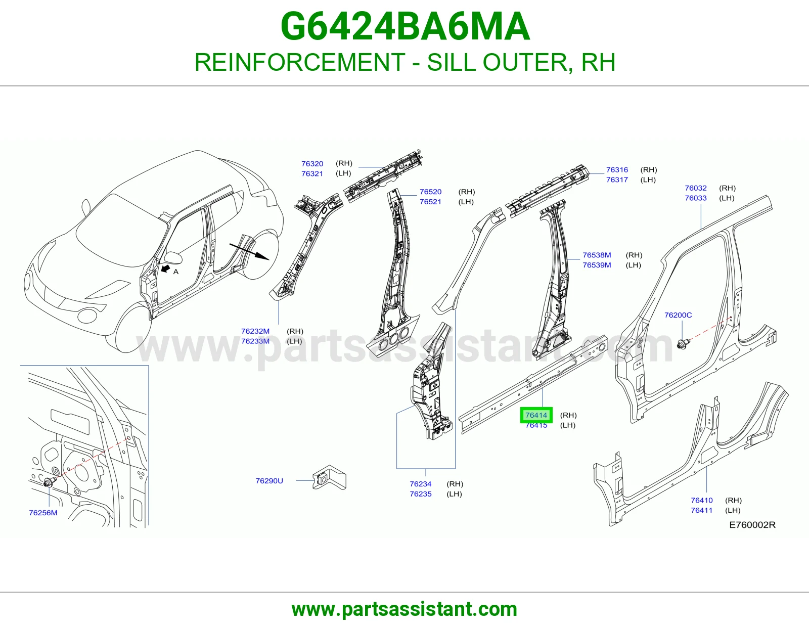 سمكه تحت يمين G6424BA6MA