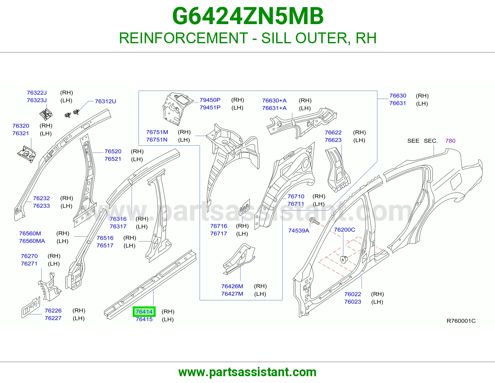 سمكه تحت يمين G6424ZN5MB