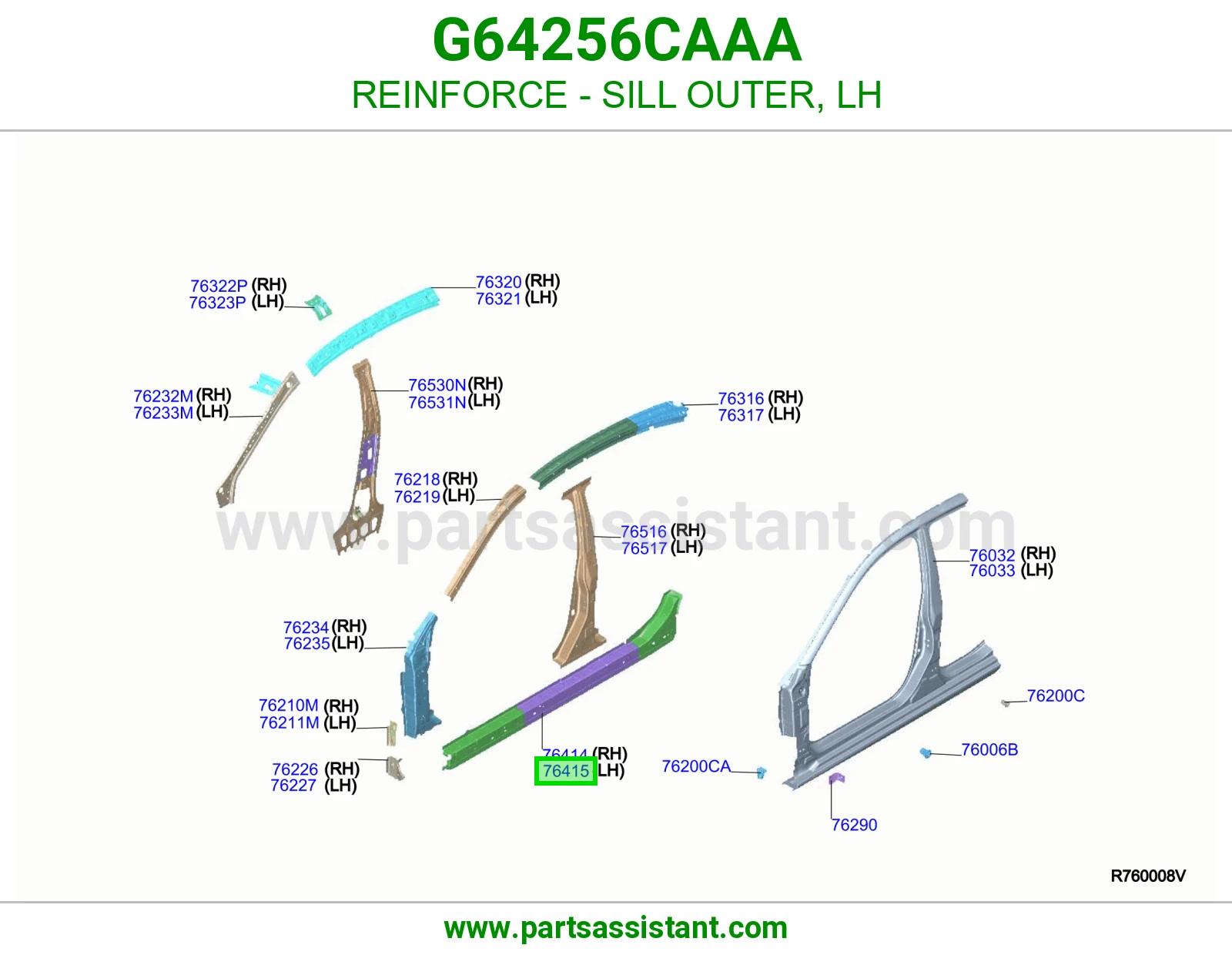 سمكه تحت يسار G64256CAAA