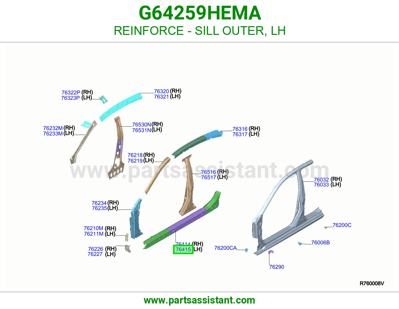 سمكه تحت يسار G64259HEMA