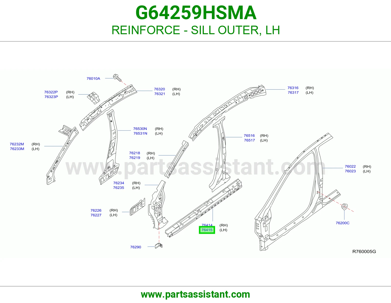 سمكه تحت يسار G64259HSMA