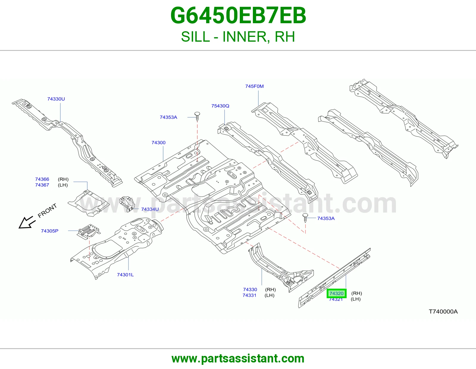 سمكة داخلي يمين G6450EB7EB