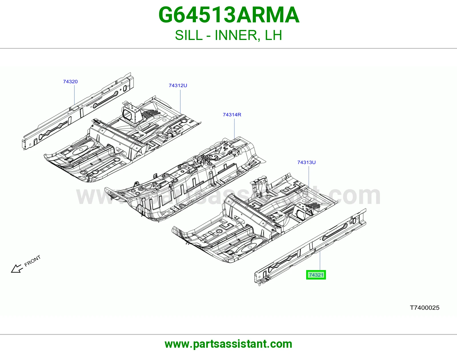 سمكة داخلي يسار G64513ARMA