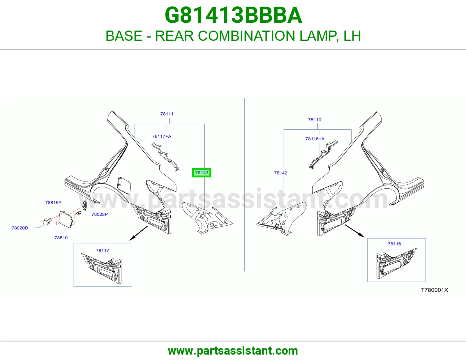 قاعدة اسطب خلفي يسار G81413BBBA