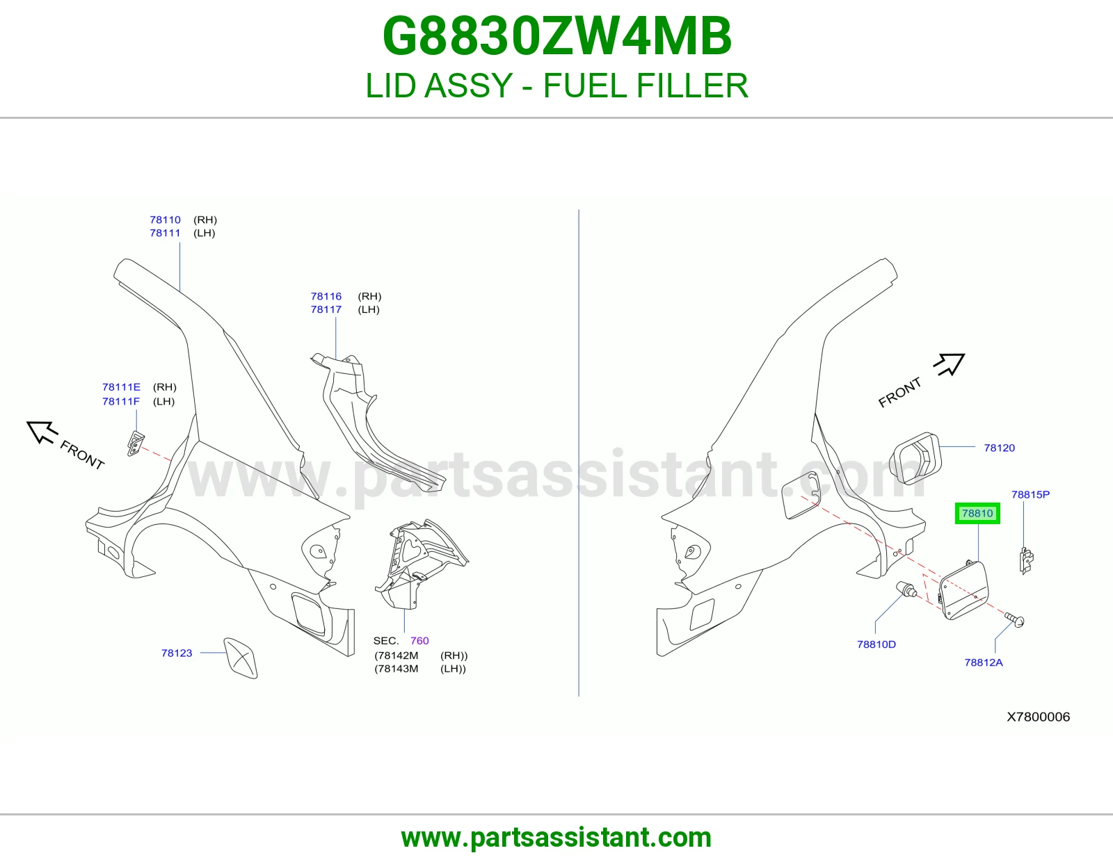 غطاء فتحة تانكي بنزين كامل G8830ZW4MB