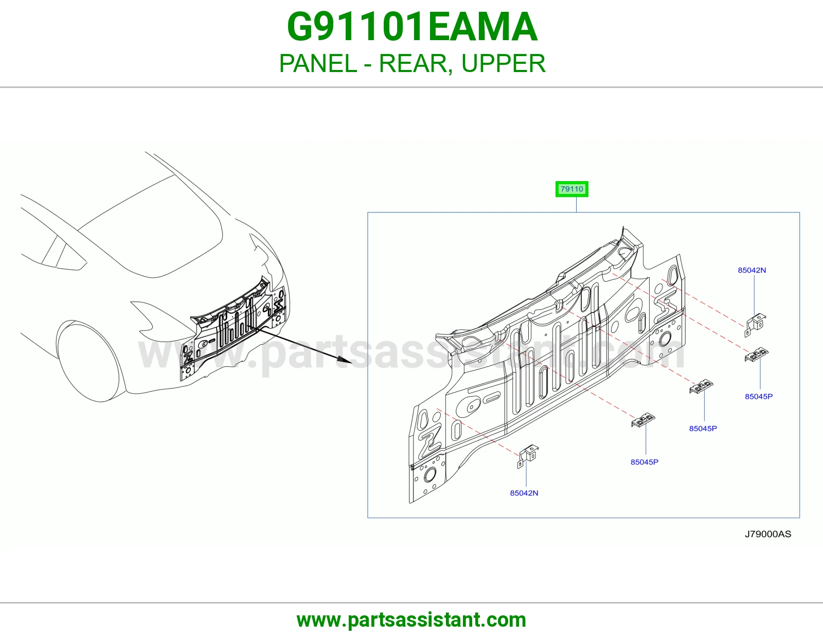 صاجة خلفي فوق G91101EAMA