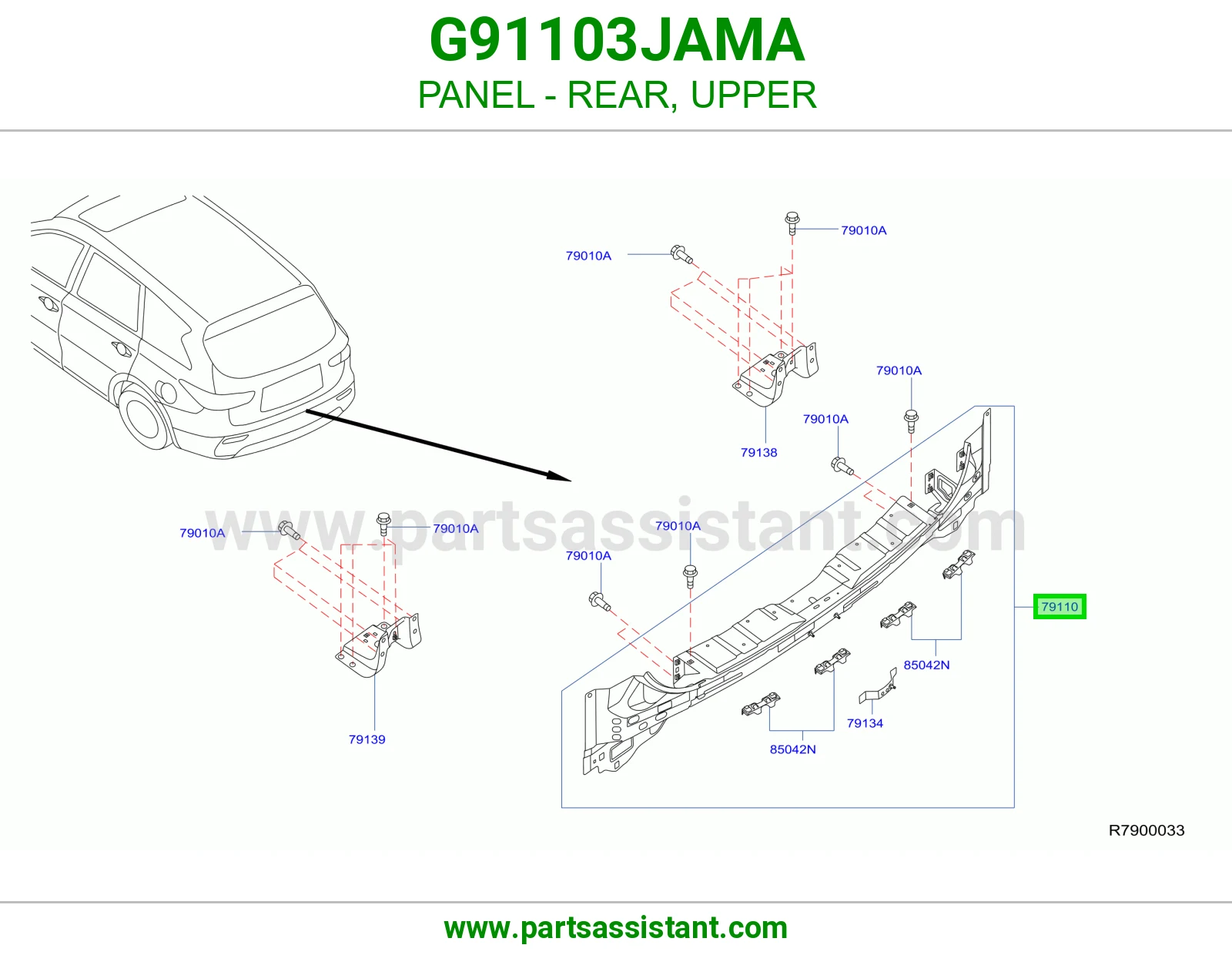 صاجة خلفي فوق G91103JAMA