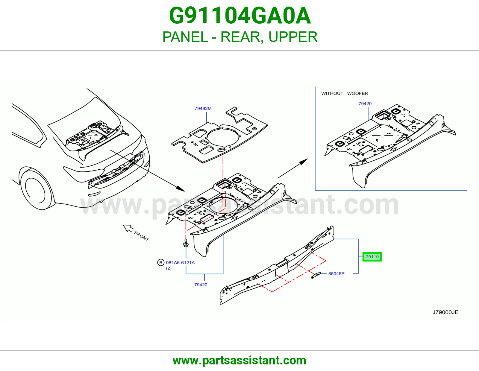 صاجة خلفي فوق G91104GA0A