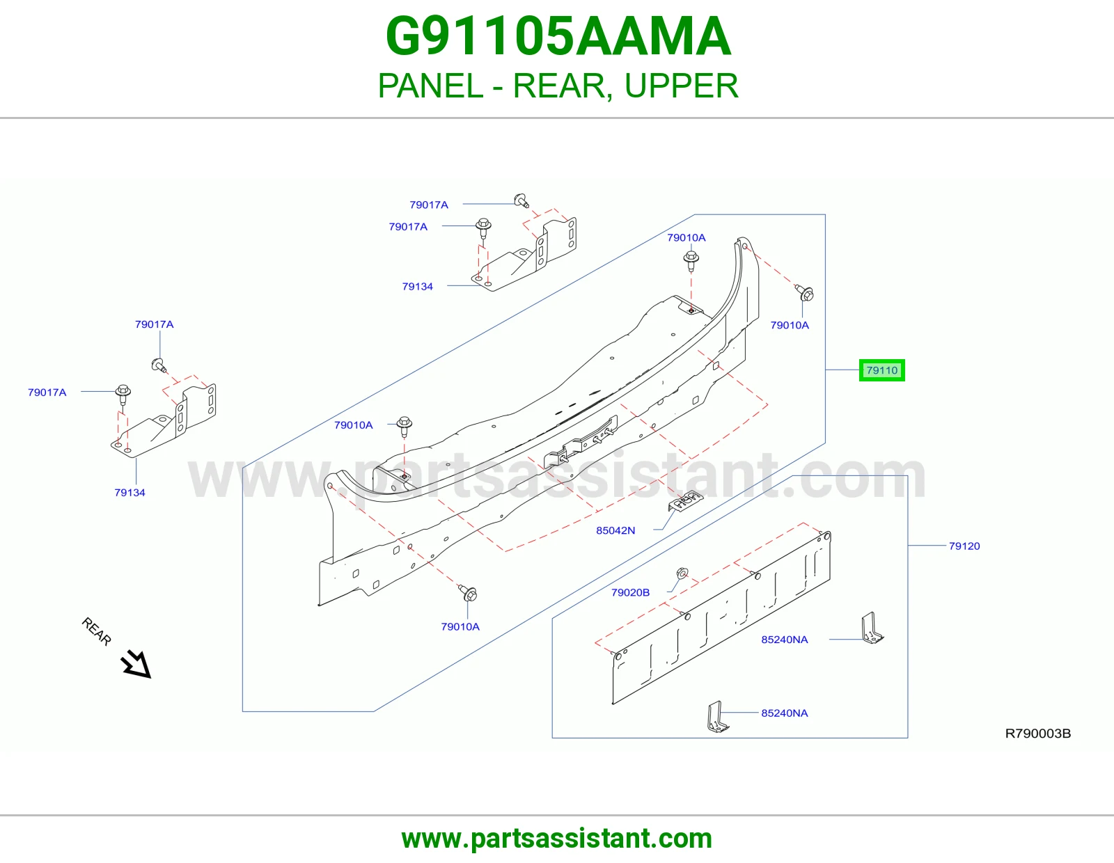 صاجة خلفي فوق G91105AAMA