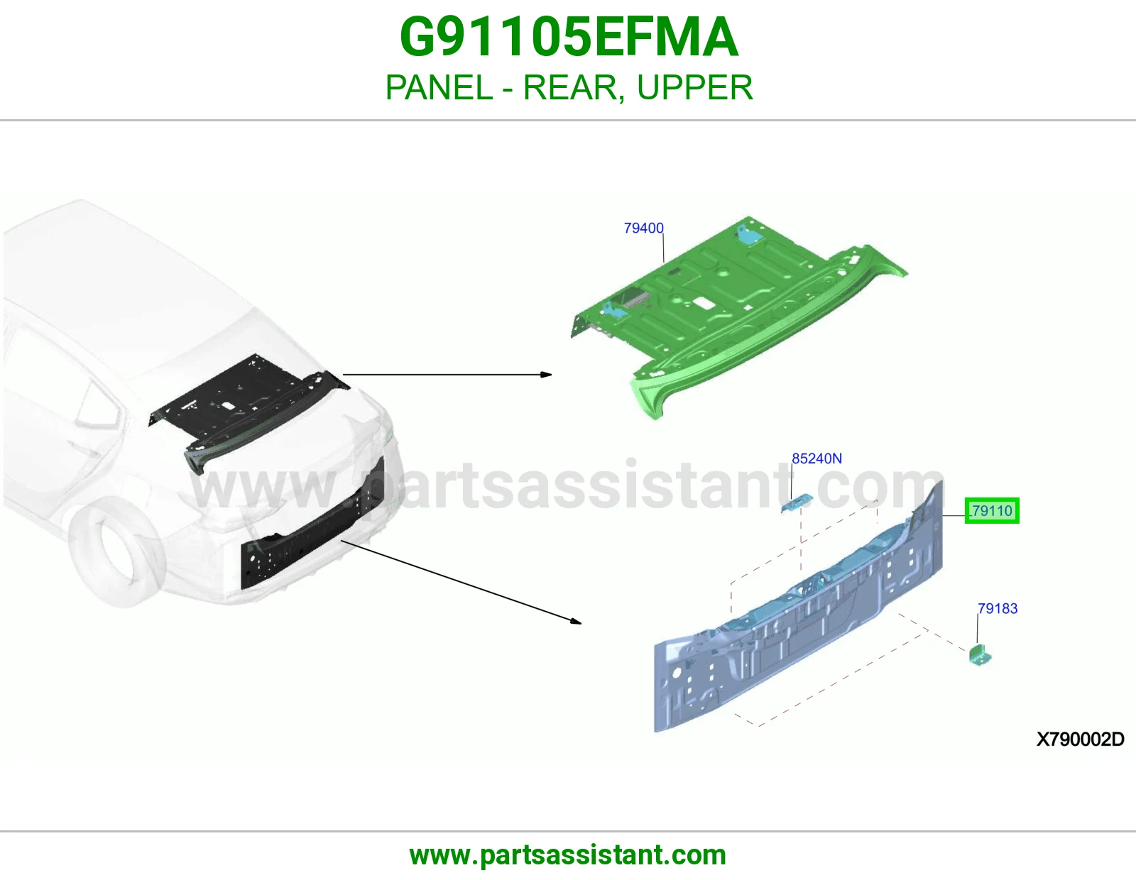 صاجة خلفي فوق G91105EFMA