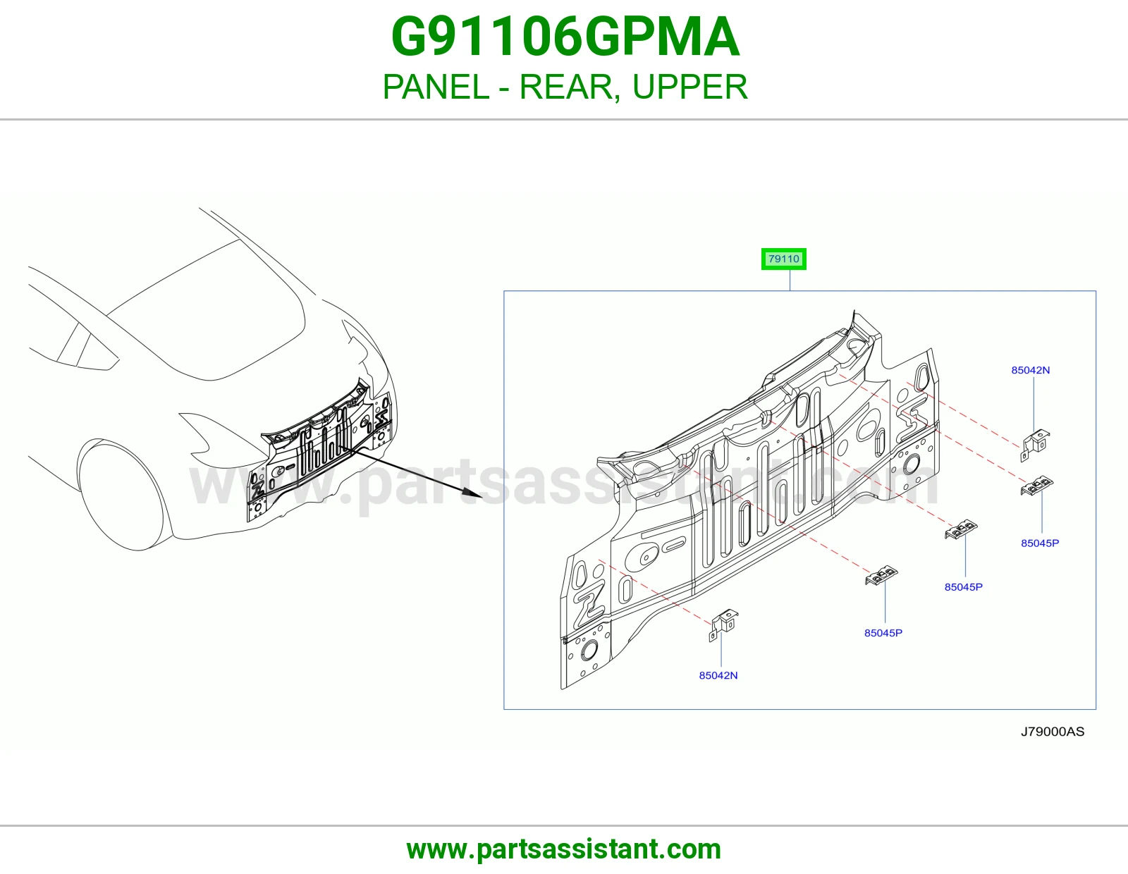 صاجة خلفي فوق G91106GPMA