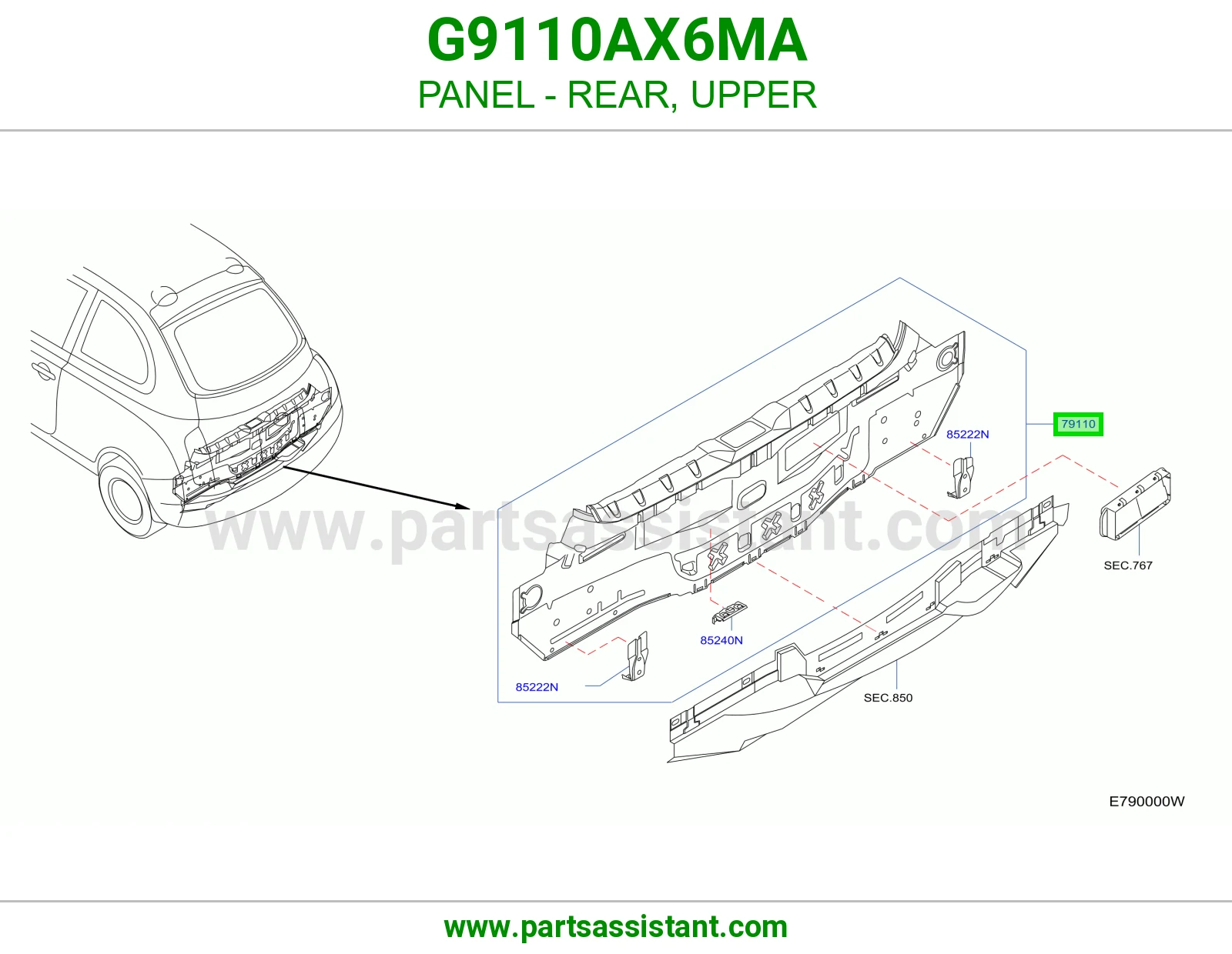 صاجة خلفي فوق G9110AX6MA