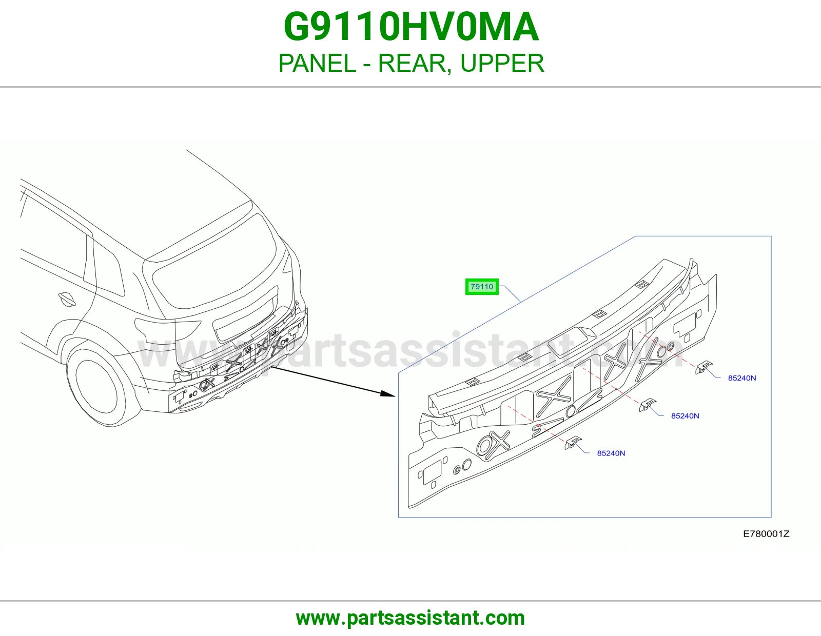 صاجة خلفي فوق G9110HV0MA