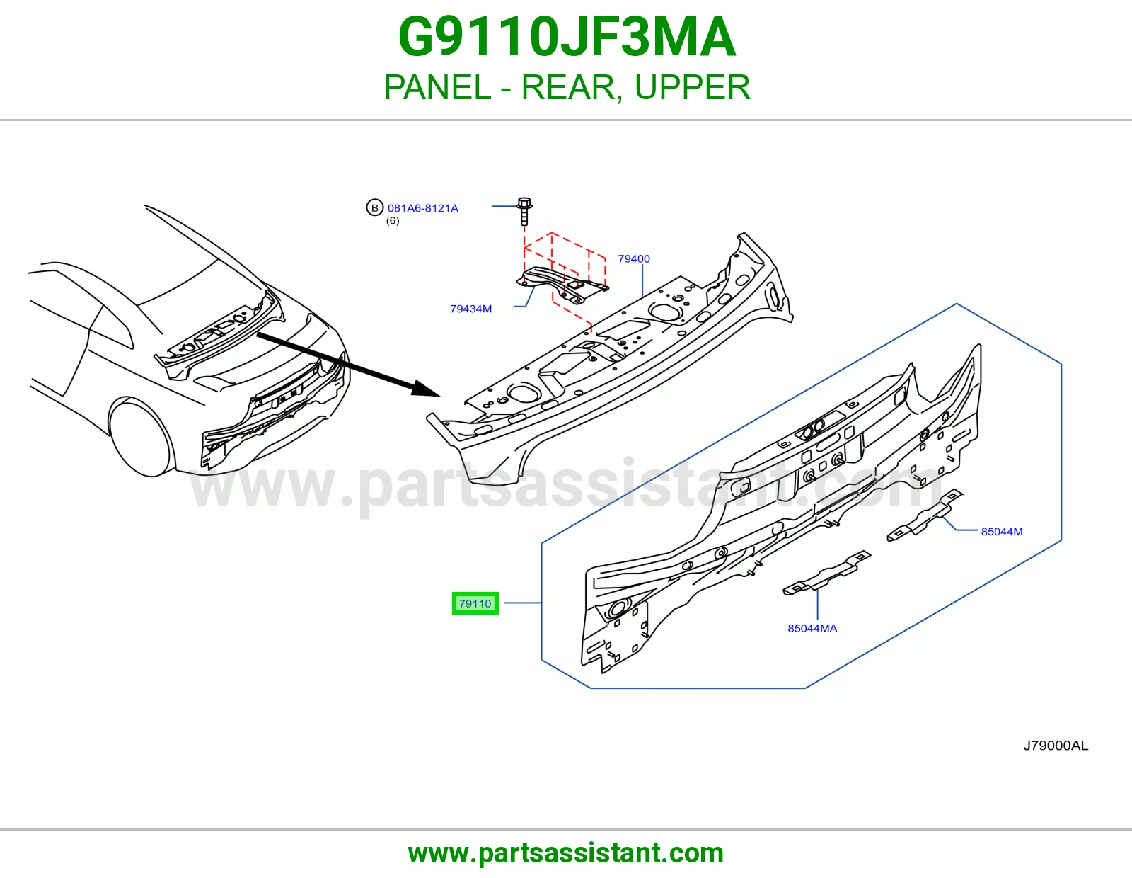 صاجة خلفي فوق G9110JF3MA