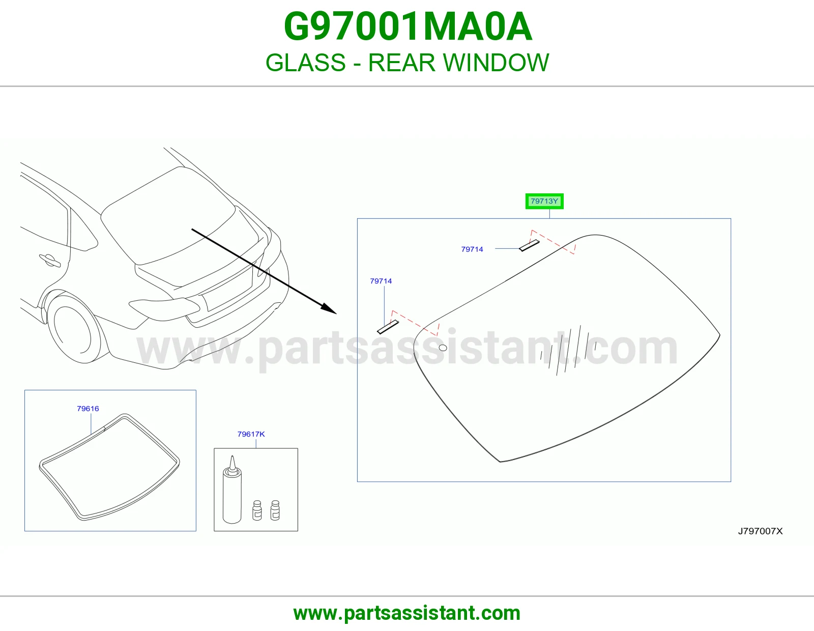 قزاز خلفي G97001MA0A