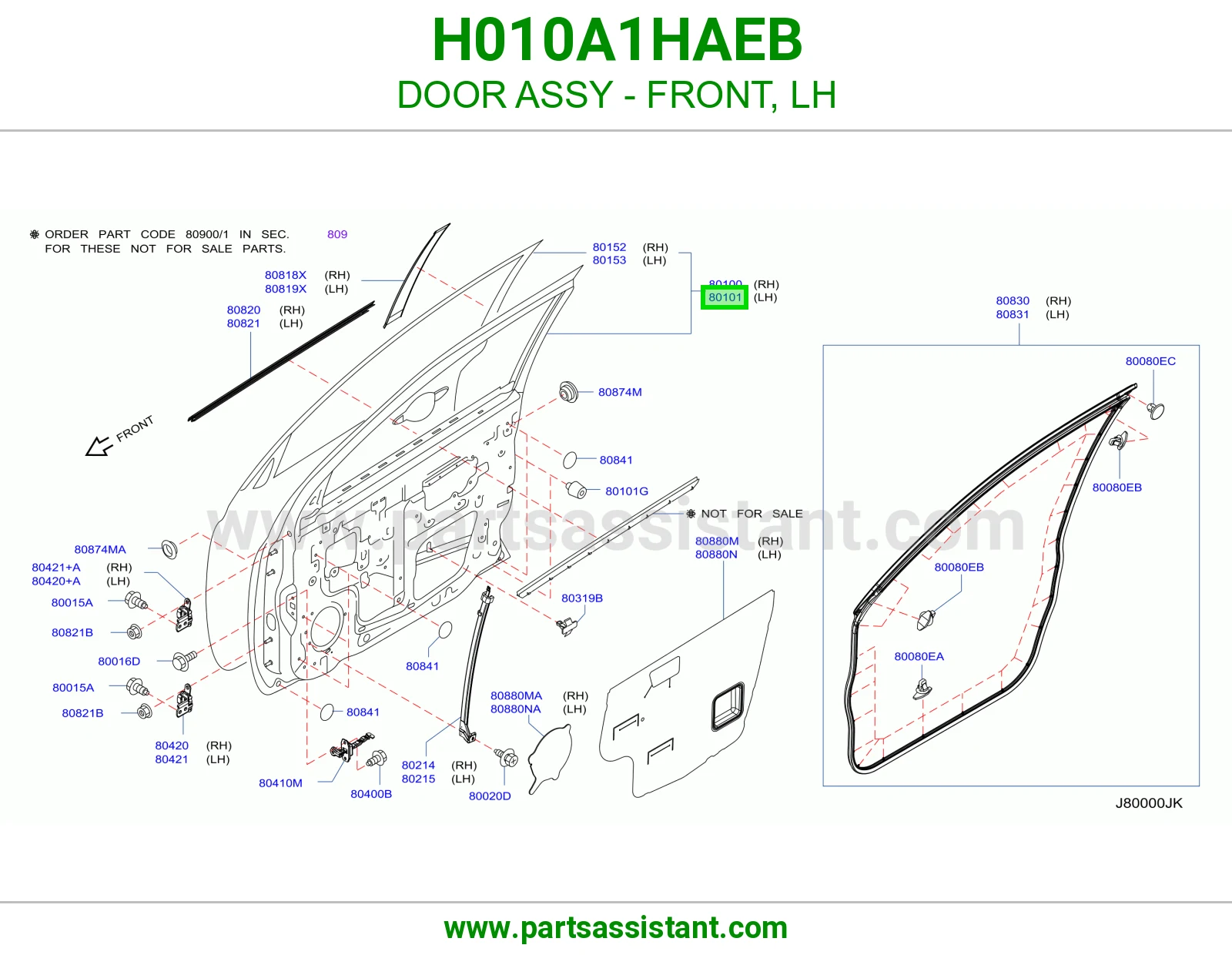 باب امامي يسار H010A1HAEB