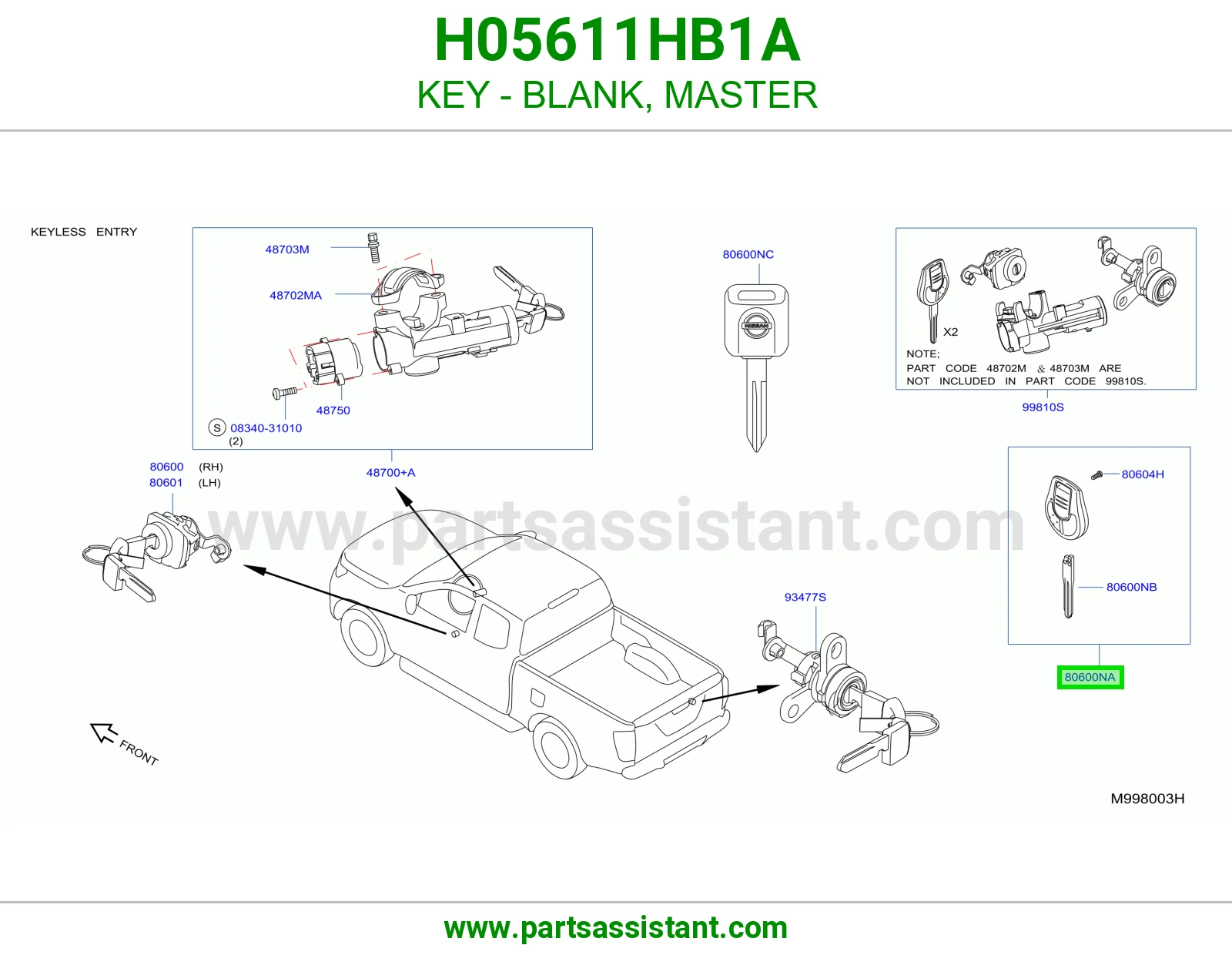 مفتاح سويتش و باب H05611HB1A