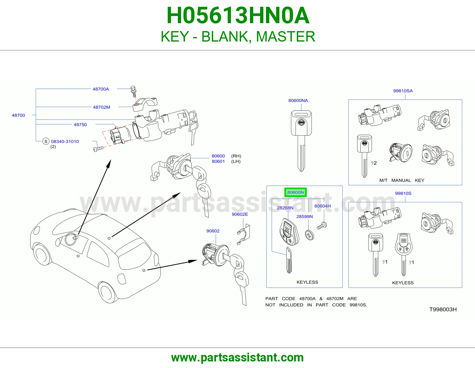 مفتاح سويتش و باب H05613HN0A