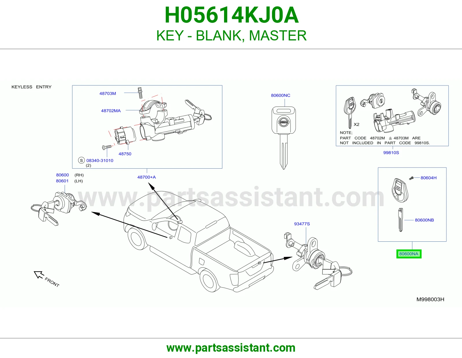 مفتاح سويتش و باب H05614KJ0A