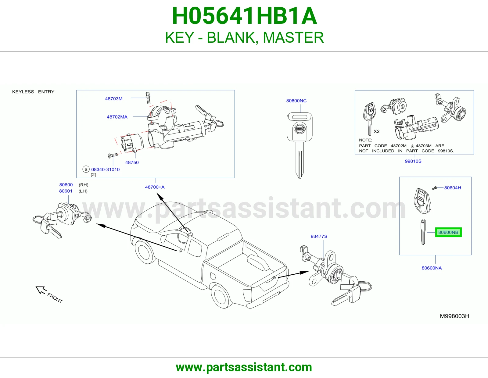 مفتاح سويتش و باب H05641HB1A