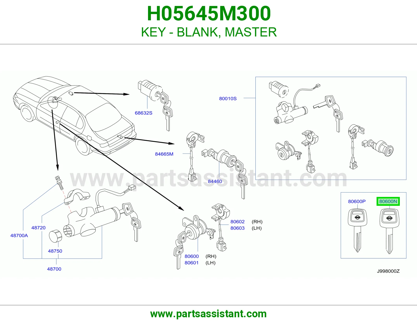 مفتاح سويتش و باب H05645M300