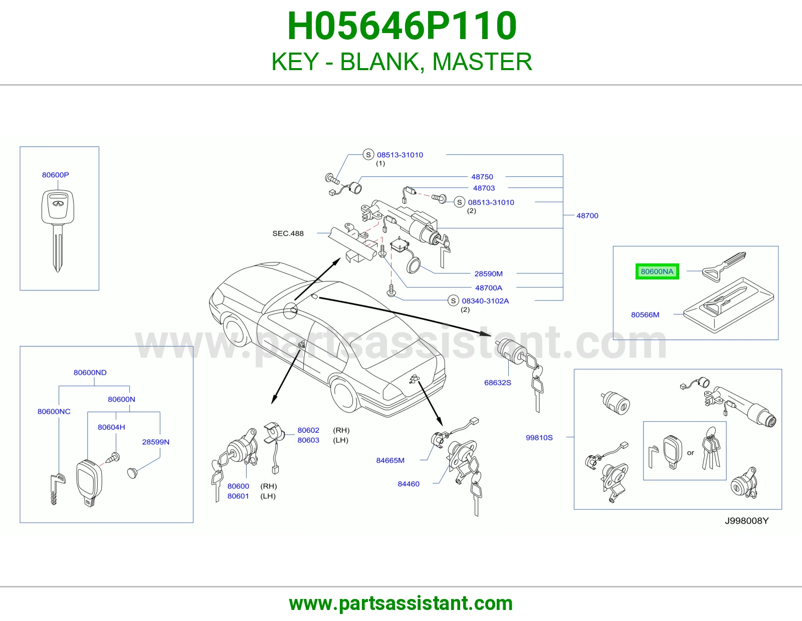 مفتاح سويتش و باب H05646P110