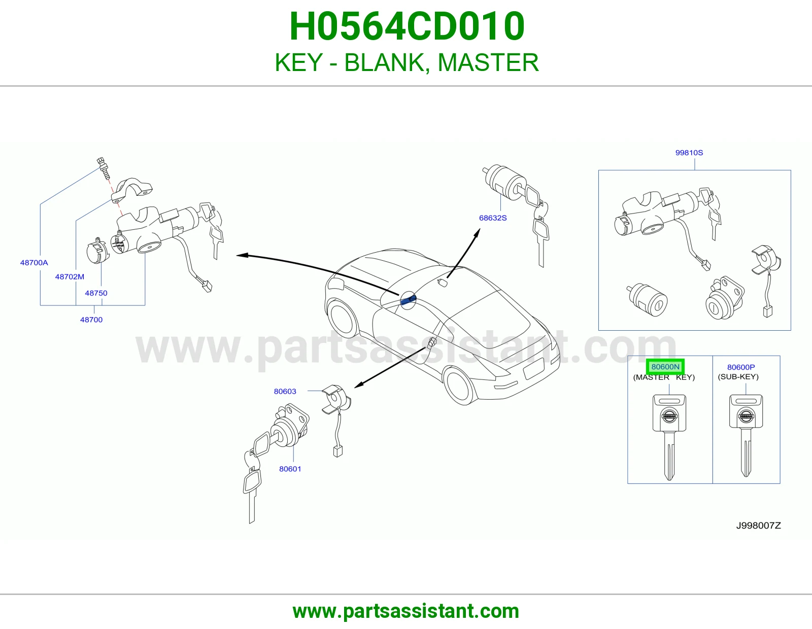 مفتاح سويتش و باب H0564CD010