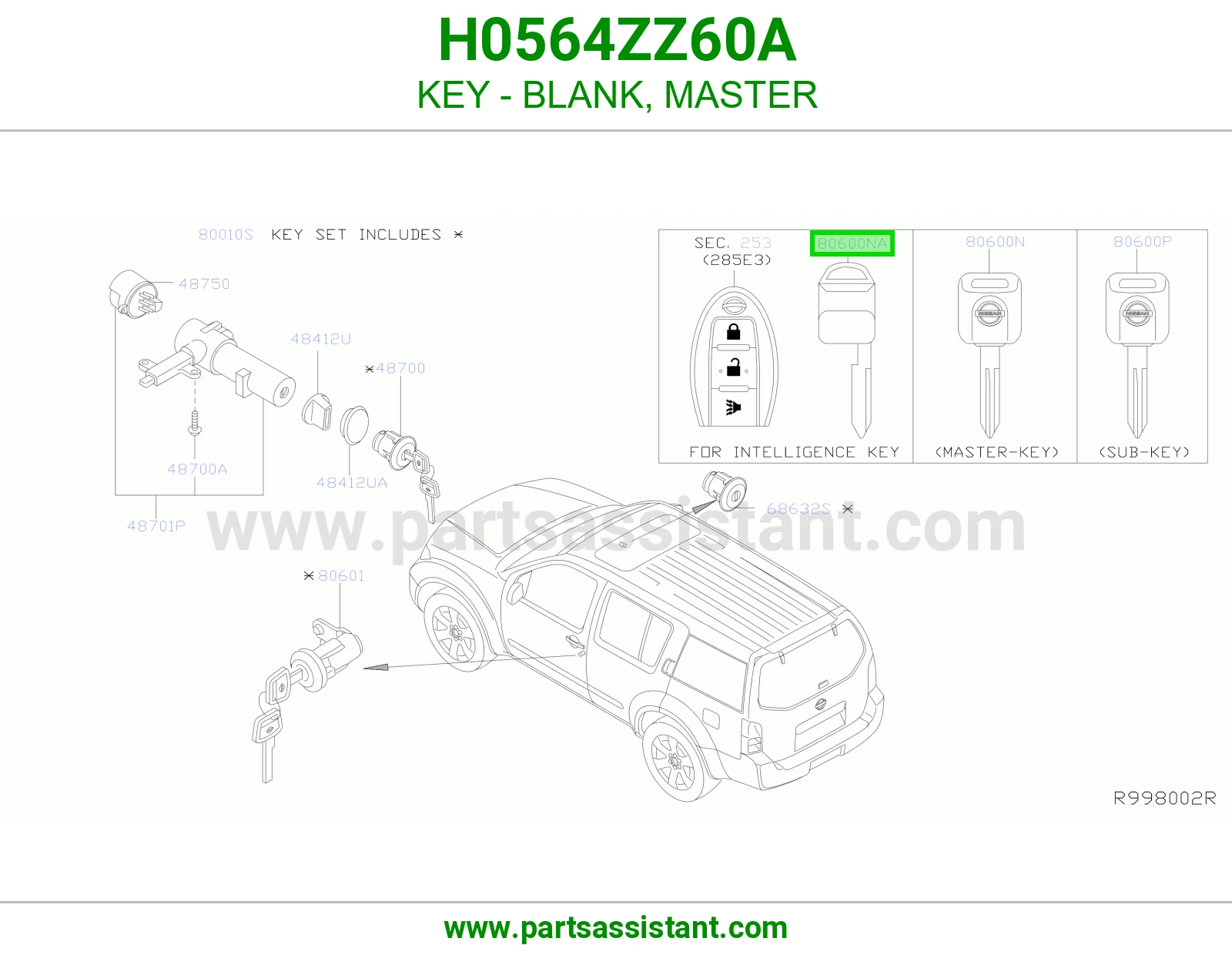 مفتاح سويتش و باب H0564ZZ60A