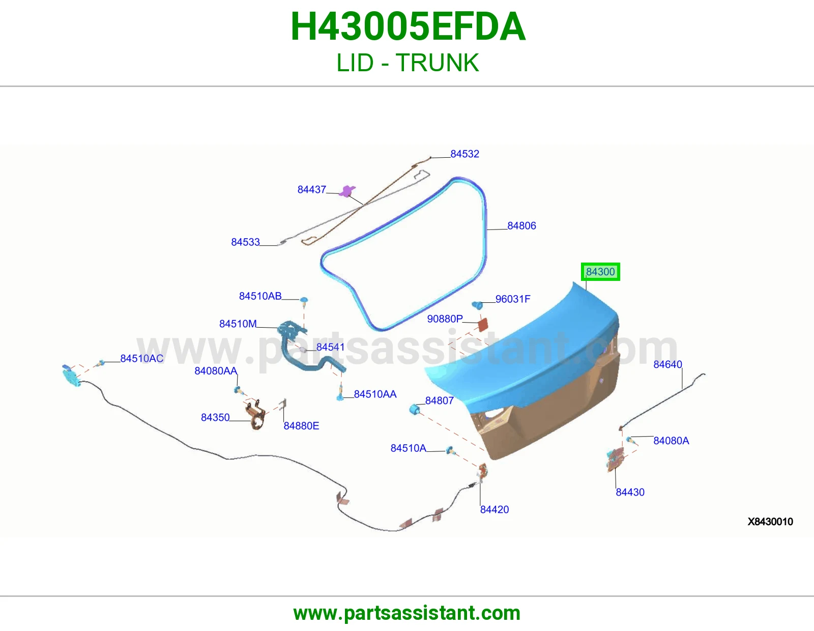 غطاء شنطه H43005EFDA