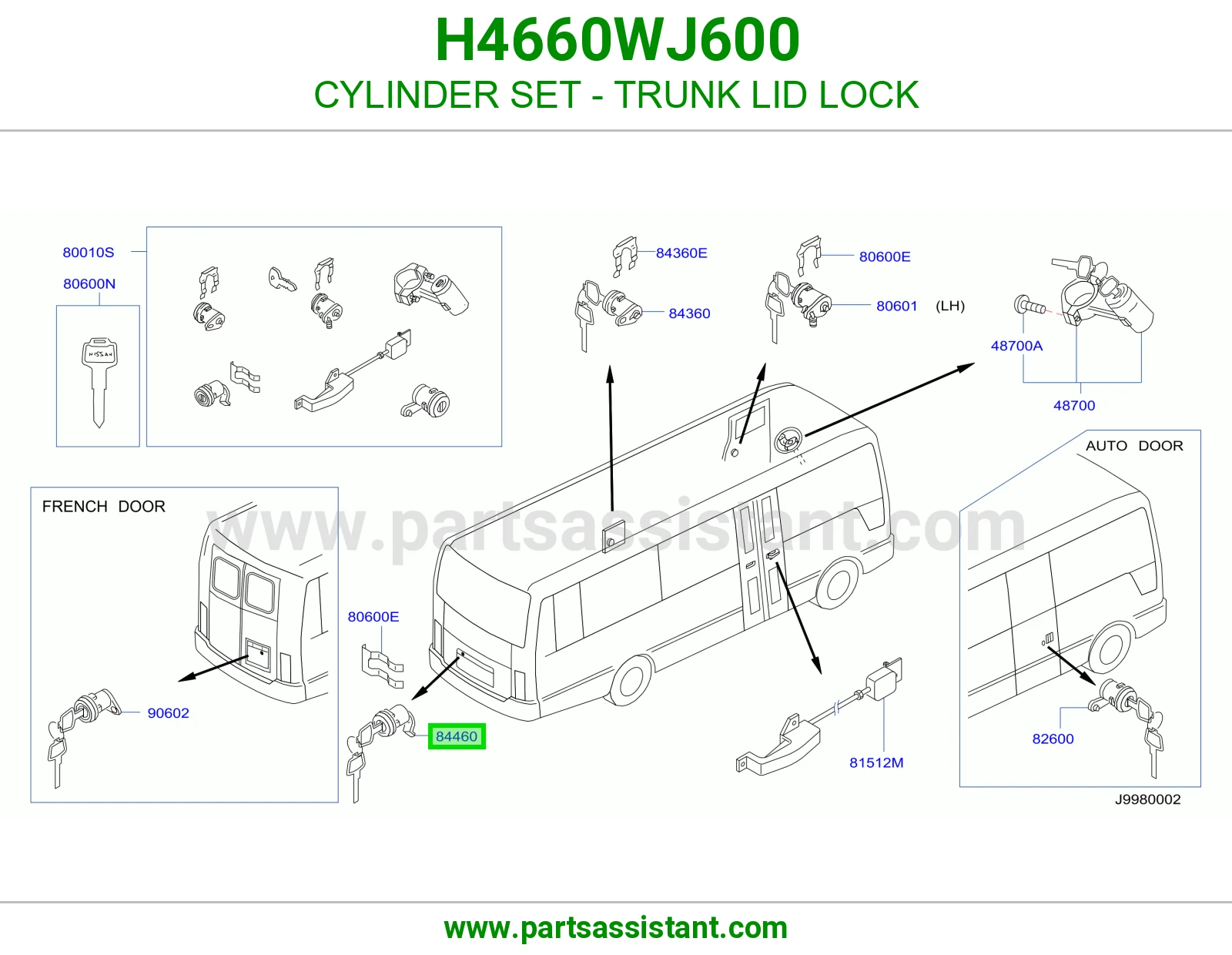 دقمه شنطه H4660WJ600