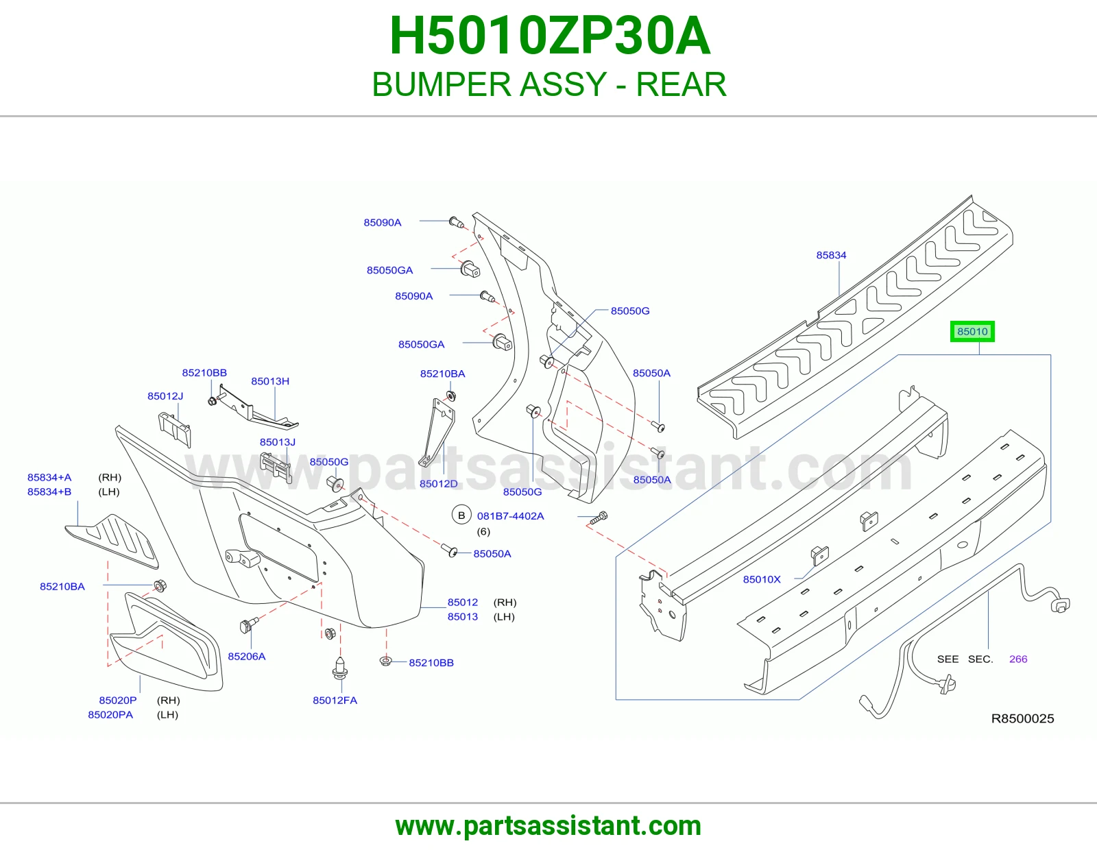 صدام خلفي H5010ZP30A