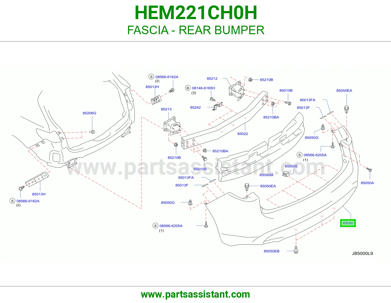 صدام خلفي HEM221CH0H