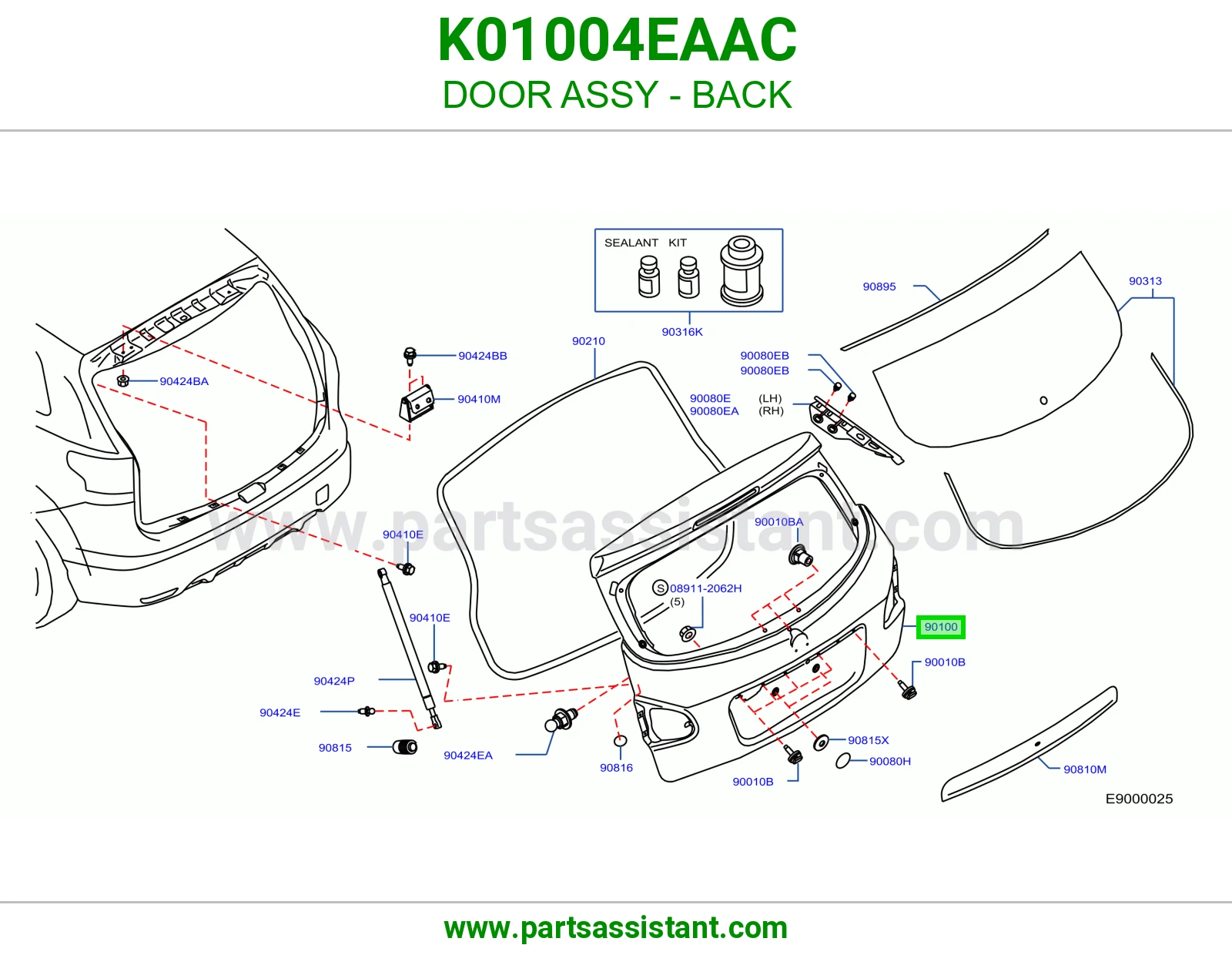 باب شنطه K01004EAAC