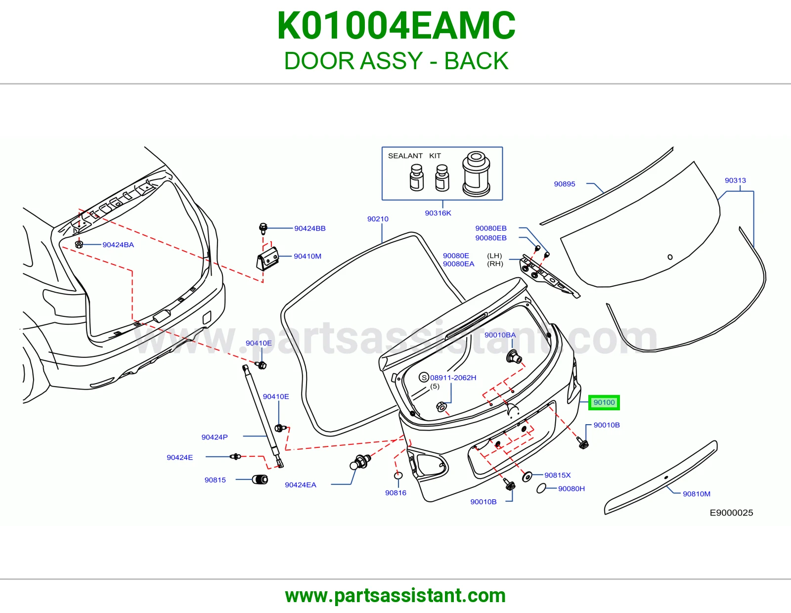 باب شنطه K01004EAMC