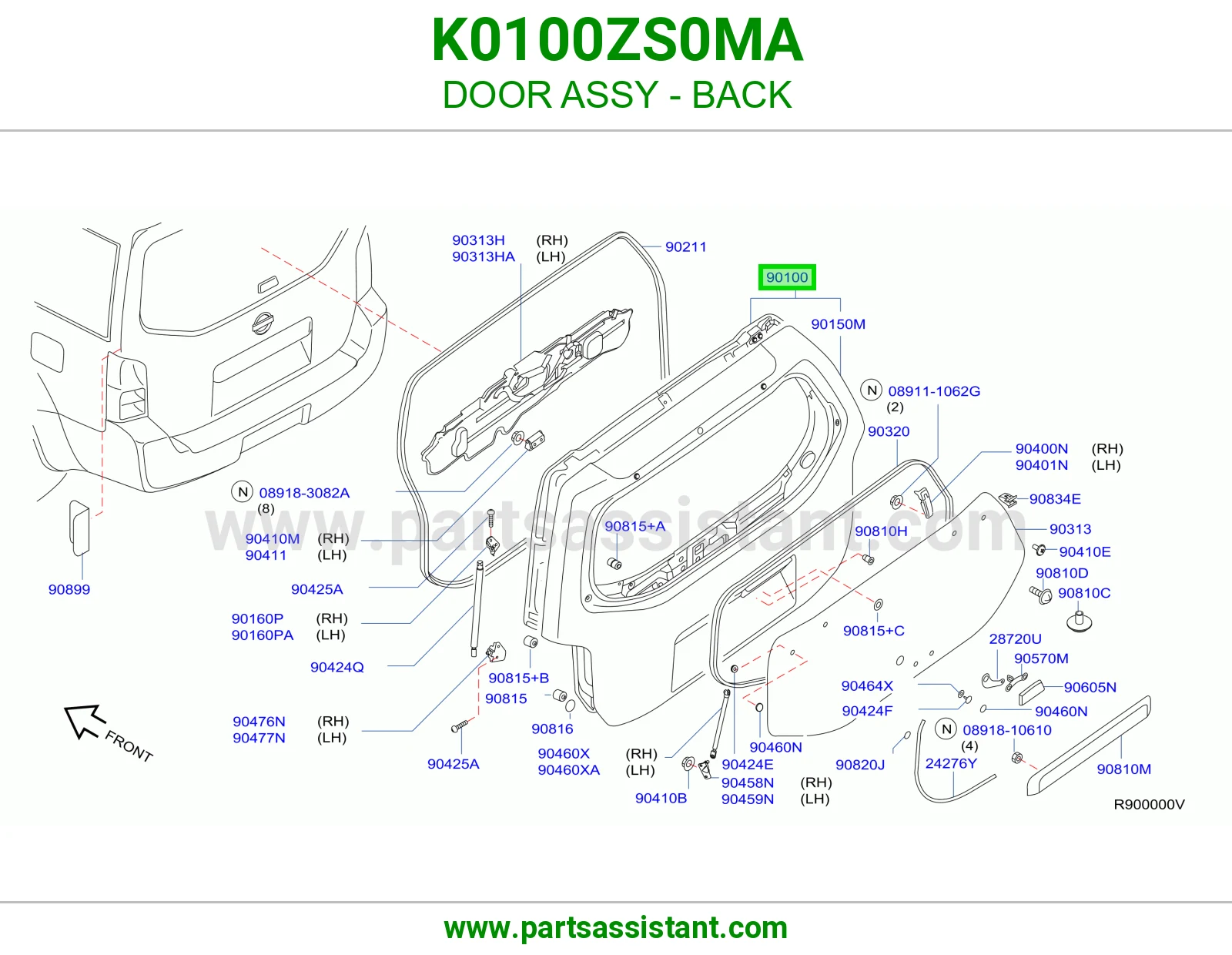 باب شنطه K0100ZS0MA