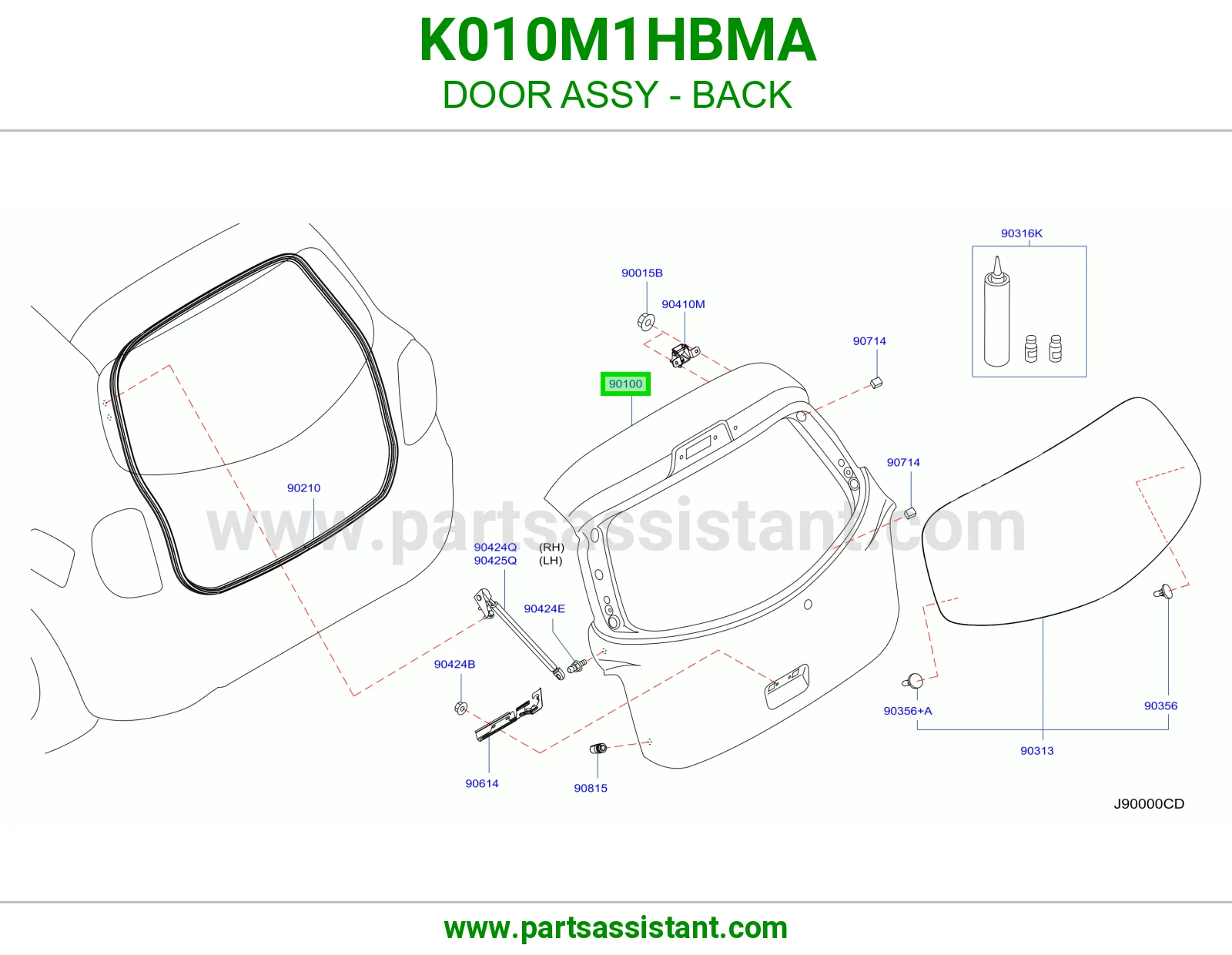 باب شنطه K010M1HBMA