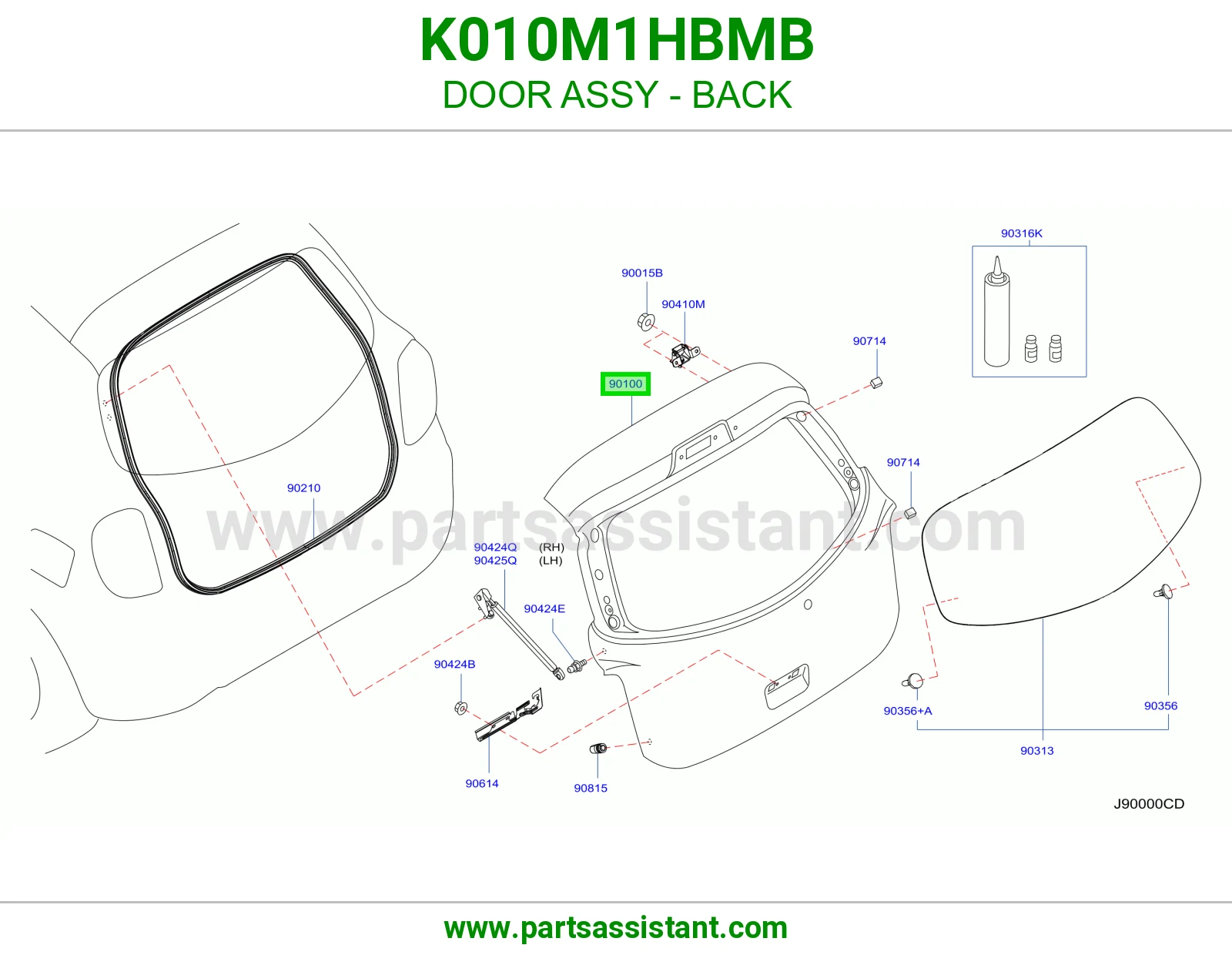 باب شنطه K010M1HBMB