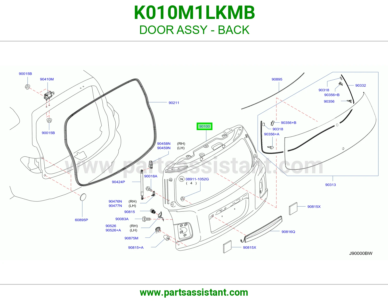 باب شنطه K010M1LKMB