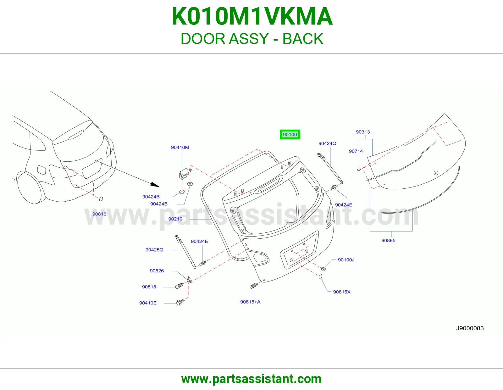 باب شنطه K010M1VKMA