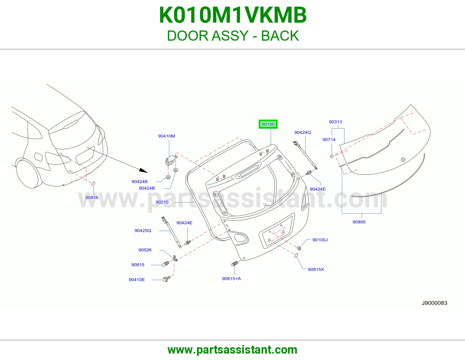 باب شنطه K010M1VKMB