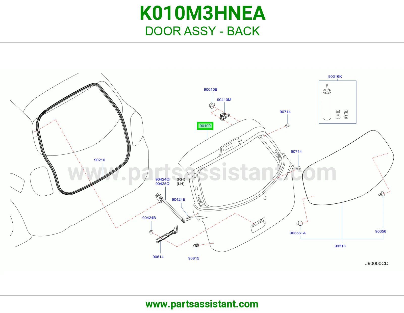 باب شنطه K010M3HNEA