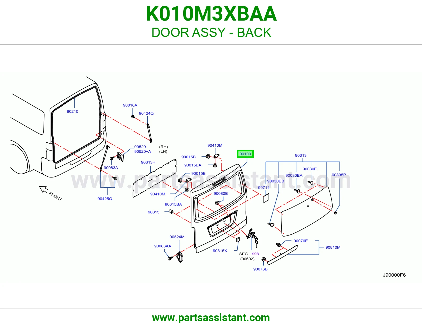 باب شنطه K010M3XBAA